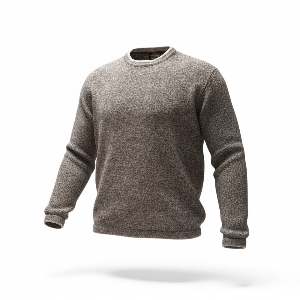 VTG Woolrich Men's Olive‎ Heather Gray Wool Blend Sweater size XL Warm Light
